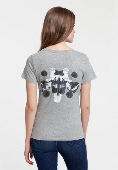 Футболка женская «Подсознательность», серый меланж 