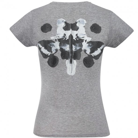 Футболка женская «Подсознательность», серый меланж 