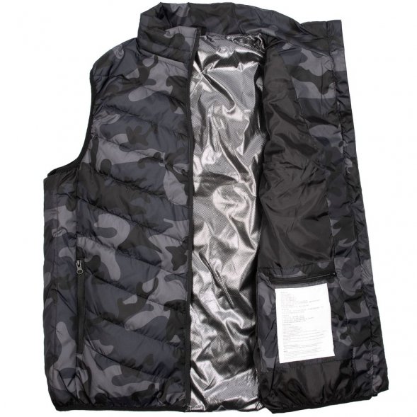 Жилет с подогревом Thermalli Valmorel, серый камуфляж 