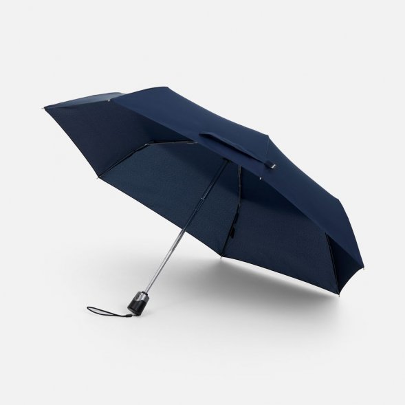 Складной зонт Take It Duo, темно-синий 
