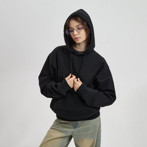 Худи релакс унисекс ADVENTURE, черный, размер 3XL/4XL 