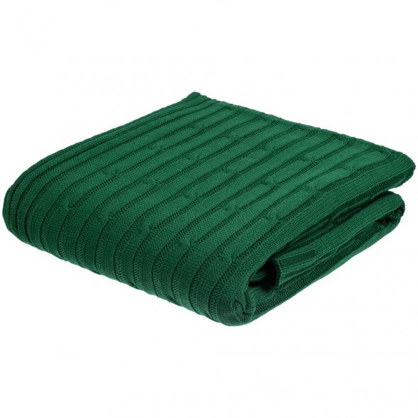 Плед Remit, темно-зеленый 