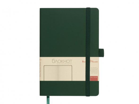 Блокнот А5  City Flex на резинке, зеленый 