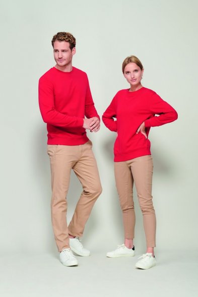 Свитшот унисекс Comet, темно-зеленый 