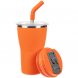 Термостакан Sapporo без логотипа, оранжевый 