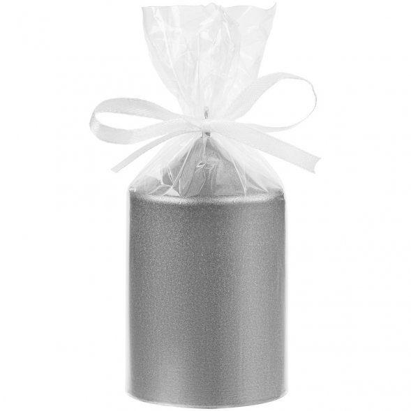 Свеча Lagom Care Metallic, серебристая 