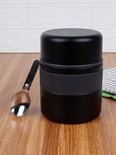 Термос для еды Takk Pappa, черный 