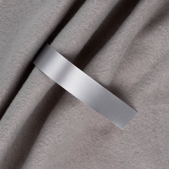 Лента сатиновая Satin 20 L, серая, 150 см 