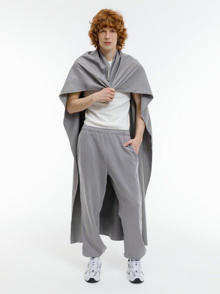 Полотенце спортивное Hard Work, серое 