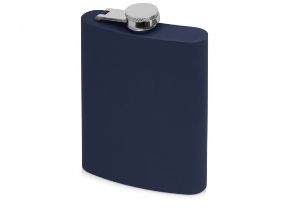 Фляжка 240 мл Remarque soft touch, 304 сталь, синий 