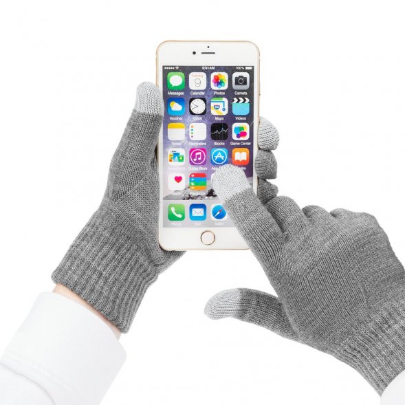 Перчатки сенсорные Real Talk, серые 