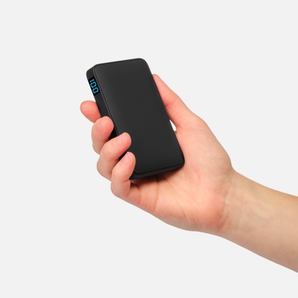 Внешний аккумулятор с подсветкой Ancor 5000 mAh, черный 