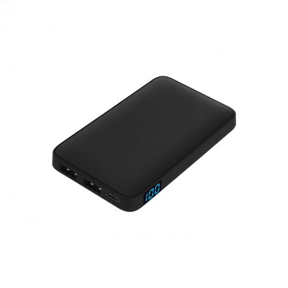 Внешний аккумулятор с подсветкой Ancor 5000 mAh, черный 