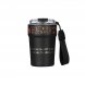Термокружка вакуумная Monaco, черная 