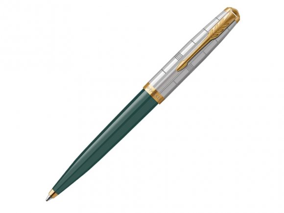Шариковая ручка Parker 51 Premium Forest Green GT стержень: M, цвет чернил: black, в подарочной упаковке. 