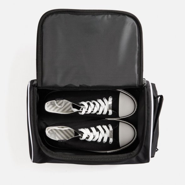 Сумка для обуви Equipex, черная с белым 