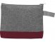 Косметичка двухцветная Trivium, серый/бордовый 