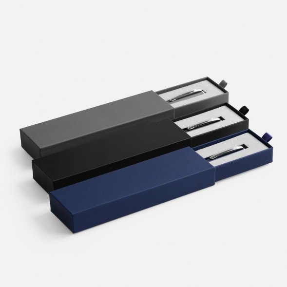 Ручка шариковая Ringa в футляре, синяя 