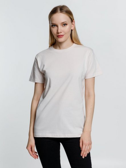Футболка унисекс T-Bolka 160, молочно-белая 