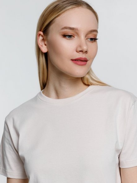 Футболка унисекс T-Bolka 160, молочно-белая 