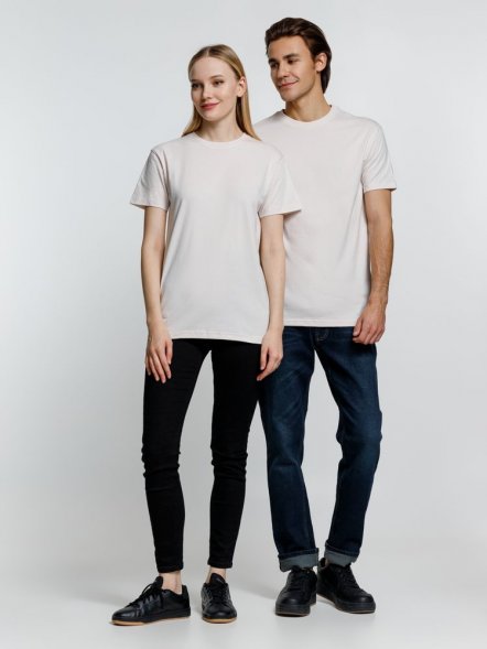 Футболка унисекс T-Bolka 160, молочно-белая 