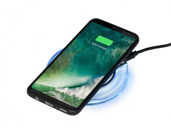 Беспроводная зарядка Pod со светодиодной подсветкой, белый 