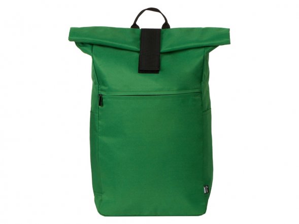 Рюкзак на липучке Vel из переработанного пластика, темно-зеленый 