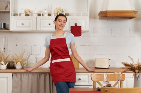 Фартук Settle In, красный 