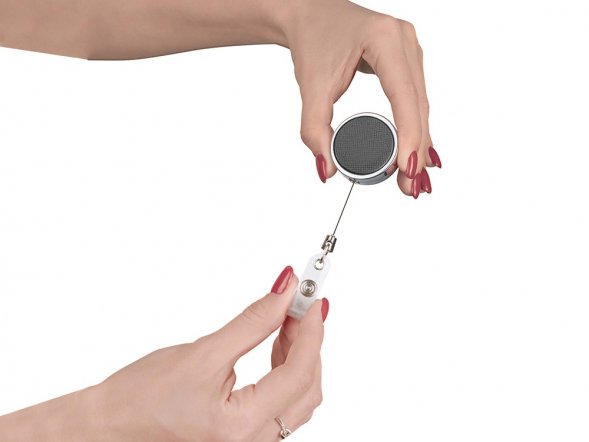 Ретрактор металлический Favor, светло-серый 