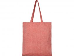 Сумка-тоут Pheebs из переработанного хлопка 150 г/м2, красный меланж