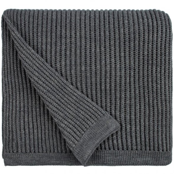 Плед Shirr, серый меланж 