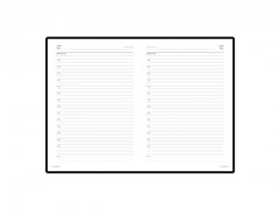 Ежедневник А5 недатированный Leader, серый