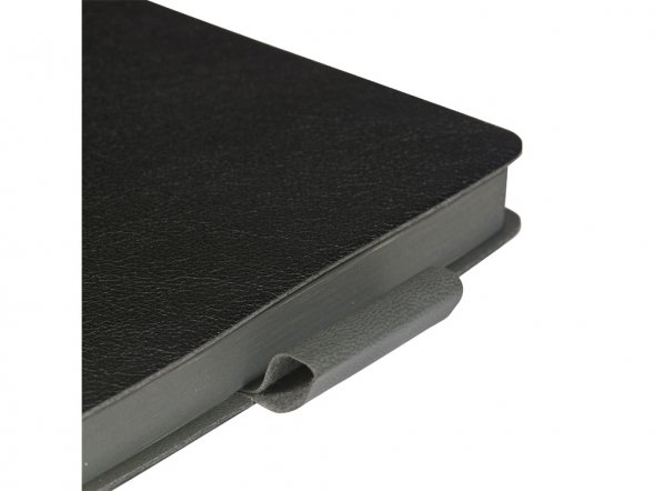 Ежедневник недатированный А5 Boston, черный (серый обрез) 