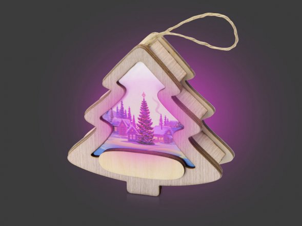 Подвеска с подсветкой, елочка 