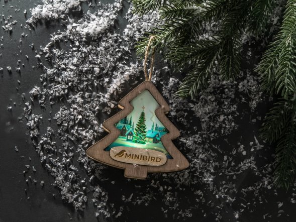 Подвеска с подсветкой, елочка 