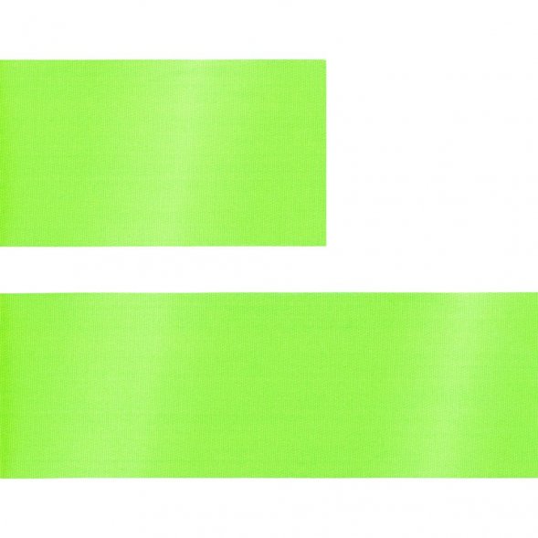 Лента сатиновая Satin 35 L, зеленый неон, 150 см 