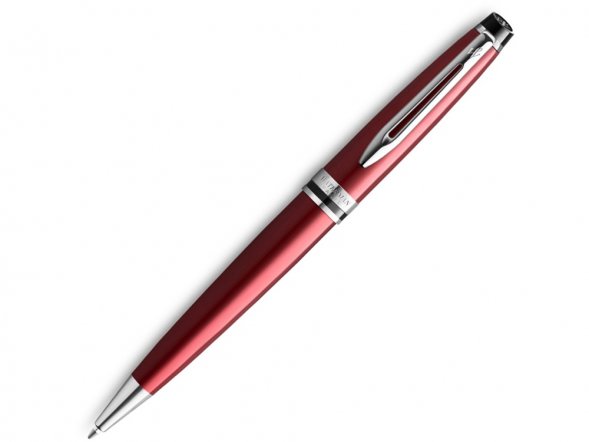 Шариковая ручка Waterman Expert Dark Red Lacquer CT Black, стержень: M, цвет чернил: blue. 