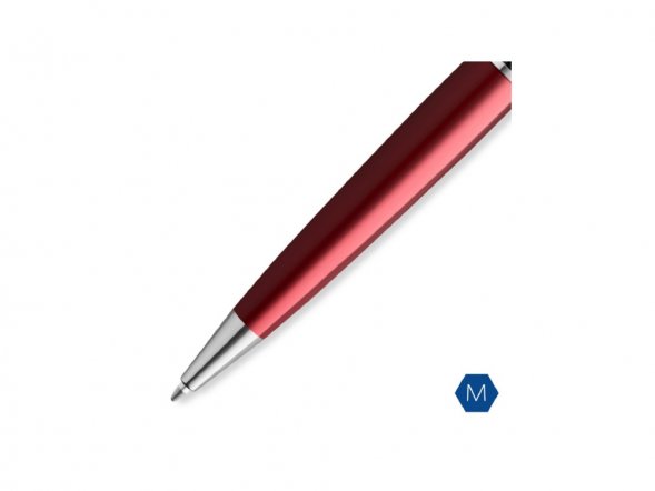 Шариковая ручка Waterman Expert Dark Red Lacquer CT Black, стержень: M, цвет чернил: blue. 