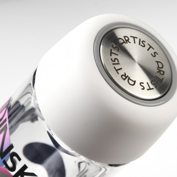 Бутылка стеклянная с двойными стенками Bianca, белая 