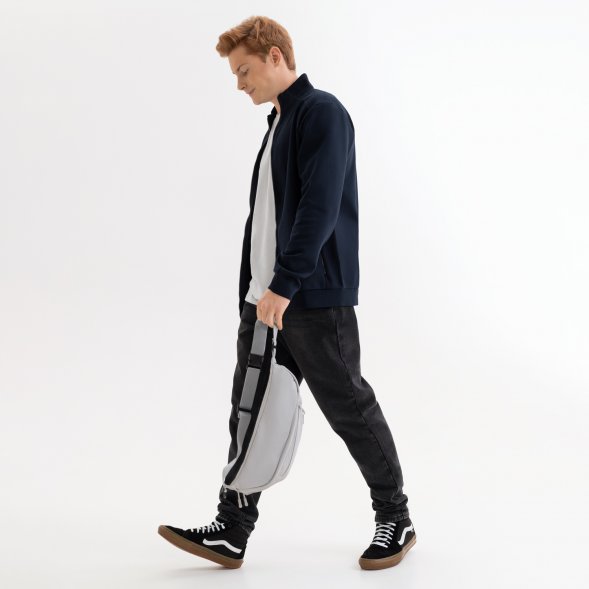 Толстовка на молнии ASTIN темно-синяя, размер XXXL 