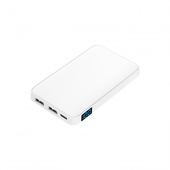 Внешний аккумулятор с подсветкой Ancor 5000 mAh, белый 