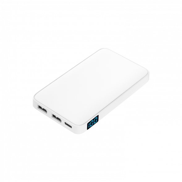 Внешний аккумулятор с подсветкой Ancor 5000 mAh, белый 