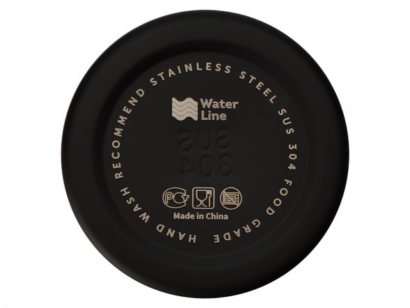 Стальная бутылка Rely, 650 мл, черный матовый 