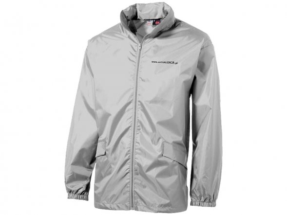 Ветровка Miami мужская с чехлом, серебристый 