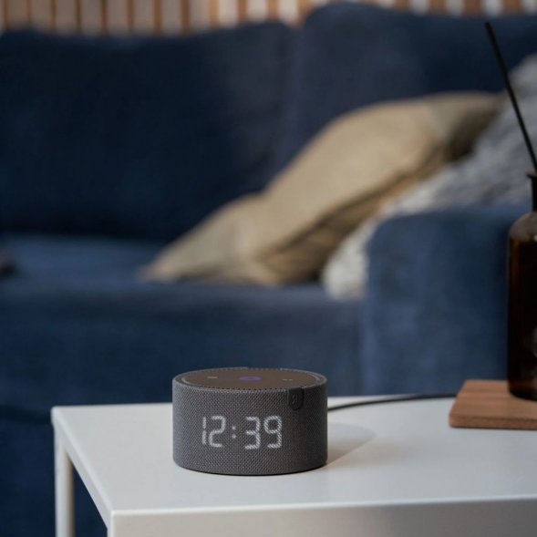 Умная колонка «Новая Яндекс Станция Мини» с часами, черная 