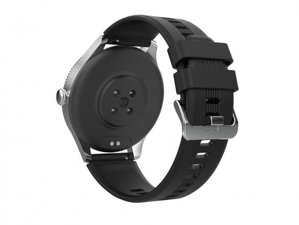 Умные часы HIPER IoT Watch GTR, черный/голубой 