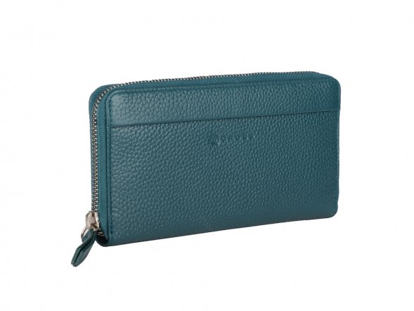 Кошелёк Cross Colors Quetzal, кожа наппа, фактурная, цвет зеленый квезаль 