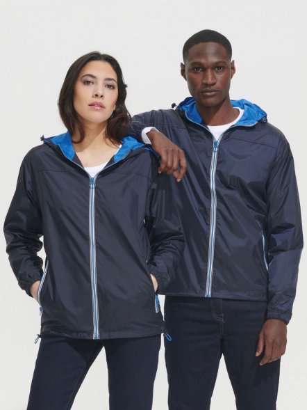 Ветровка Skate, черная с серым 