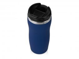 Термокружка Mony Steel 350 мл, soft touch, темно-синий