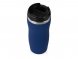 Термокружка Mony Steel 350 мл, soft touch, темно-синий 
